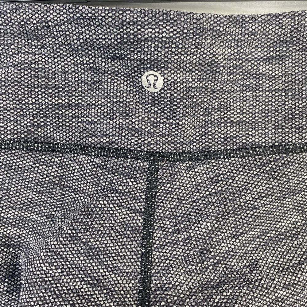 Lululemon Size 8 Wunder Under Crop II Womens Black High Rise Yoga Gym Leggings